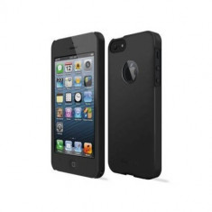 Husa Protectie Spate Ringke Slim Black Logo Cut plus folie protectie pentru Apple iPhone 5 / 5S foto