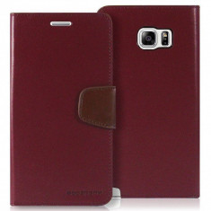 Husa Flip Cover Goospery Sonata Diary Wine Brown pentru Samsung Galaxy Note 5 foto