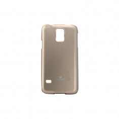 Husa Protectie Spate Goospery Jelly pentru Samsung Galaxy S5 G900 Auriu foto