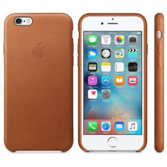 Husa Protectie Spate Apple Leather Case Maron Saddle pentru iPhone 6s foto