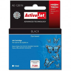 Consumabil ActiveJet Cartus T1281 black compatibil Epson C13T12814010 foto