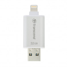 Memorie USB Transcend JetDrive Go 300 32GB USB 3.0 Lightning Silver foto