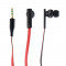 Casti In-Ear 4World DuoColor Flat 08482 Black-Red