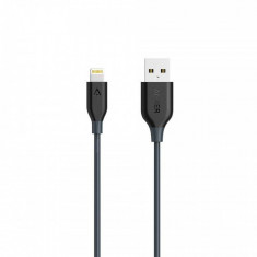 Cablu de date Anker PowerLIne Apple official 0,9 metri MFi Gri foto