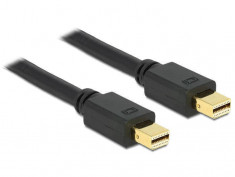 Cablu Delock mini DisplayPort v1.2 Male - mini DisplayPort 4K Male 2m negru foto