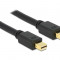 Cablu Delock mini DisplayPort v1.2 Male - mini DisplayPort 4K Male 2m negru
