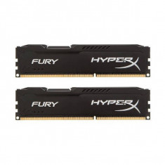 Memorie HyperX Fury Black 16GB DDR3 1600 MHz CL10 Dual Channel Kit foto