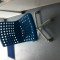 Scaun de birou rotativ IKEA alb, albastru (SK?LBERG / SPORREN)