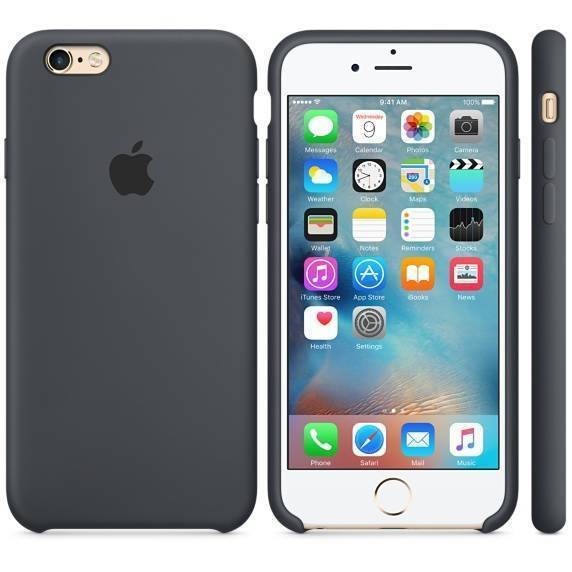 Husa Protectie Spate Apple Silicone Case Negru Charcoal pentru tiPhone 6s foto mare Husa Protectie Spate Apple Silicone Case Negru Charcoal pentru tiPhone 6s foto mare