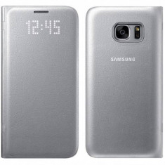 Husa Flip Cover Samsung pentru Galaxy S7 G930 Argintiu foto