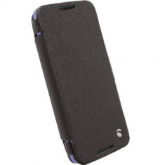 Husa Flip Cover Krusell 76078 Agenda Malmo Stand Negru pentru Motorola Nexus 6 foto