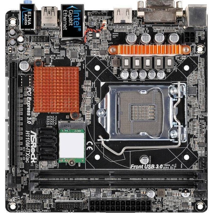 Placa de baza Asrock H110M-ITX AC Intel LGA1151 mITX foto mare Placa de baza Asrock H110M-ITX AC Intel LGA1151 mITX foto mare