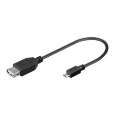 Manhattan 951930 Cablu Hi-Speed USB 2.0- micro USB 2.0 negru foto