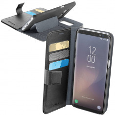 Husa Flip Cover Cellularline BOOKAGENDAGALS8K Negru pentru SAMSUNG Galaxy S8 foto