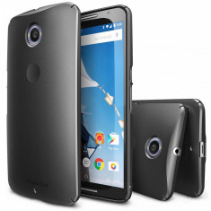 Husa Protectie Spate Ringke Slim Gun Metal plus folie protectie pentru Google Nexus 6 foto