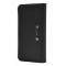 Husa Flip Cover Ringke Wallet neagra plus folie protectie display pentru Apple iPhone 6 / 6S