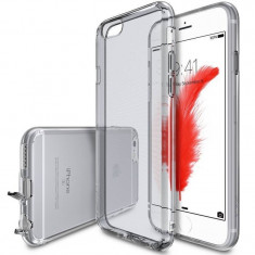 Husa Protectie Spate Ringke Air Smoke Black plus folie protectie display pentru Apple iPhone 6 / 6S foto