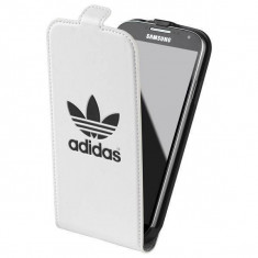 Husa Flip Cover Adidas alb / negru pentru Samsung Galaxy S4 foto