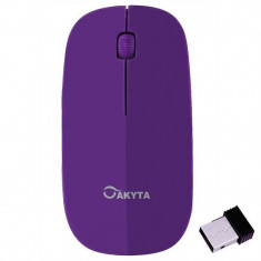 Mouse Akyta AM4 USB Wireless Purple foto