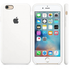 Husa Protectie Spate Apple Silicone Case Alba pentru tiPhone 6s foto