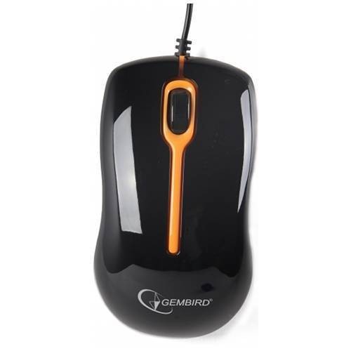 Mouse optic Gembird MUS-U-004-O Negru foto mare Mouse optic Gembird MUS-U-004-O Negru foto mare