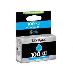 Cartus cerneala Lexmark 100XL Cyan Return foto