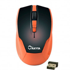 Mouse Akyta AM7083 USB Wireless Orange foto