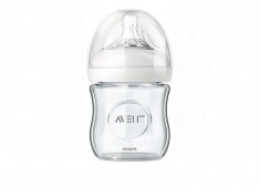 Biberon Philips Avent Natural SCF671/17 pentru hranire naturala din sticla 120ml foto