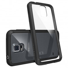 Husa Protectie Spate Ringke FUSION neagra plus folie protectie pentru Samsung Galaxy S5 foto