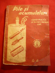 G.Gorjan - Pile si Acumulatori- Constructia si intretinere 1946 Ed.Gorjan foto