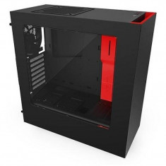 Carcasa NZXT Source 340 Matte Black / Red foto