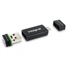 Memorie USB Integral Fusion 32GB USB 2.0 Retail cu adaptor OTG foto