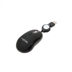 Mouse Logilink Mini Optica Black foto