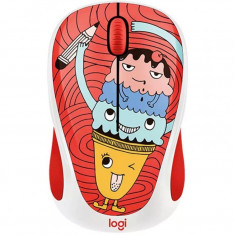 Mouse wireless Logitech M238 Doodle Collection , Fara fir , Optic , 1000 DPI , Triple Scoop foto