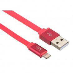 Cablu de date Kit IP5USBALUCO Apple Lightning - USB 1m roz coral foto