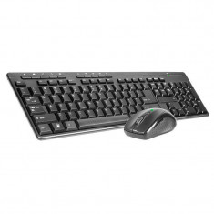 Kit tastatura si mouse Tracer BlackJack USB Black foto