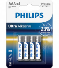 Baterie ultra alcalina Philips LR03E4B/10 AAA foto
