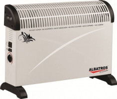 Convector electric Albatros CT-21TURBO 2000W 3 viteze Alb/Negru foto