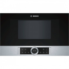 Cuptor cu microunde Bosch BFL634GS1 21 l 900 W 7 Programe Inel rotativ Touch control Display TFT Inox foto