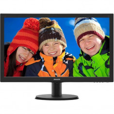 Monitor LED Philips 243V5QSBA/00 23.6 inch 8ms Black foto