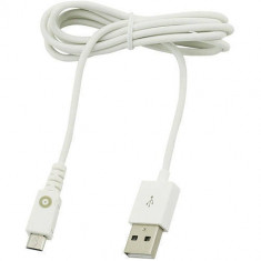 Cablu de date Muvit microUSB 1.2m Alb foto