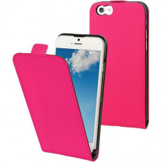 Husa Flip Cover Muvit MUSLI0528 Slim Pink pentru Apple iPhone 6, iPhone 6S foto