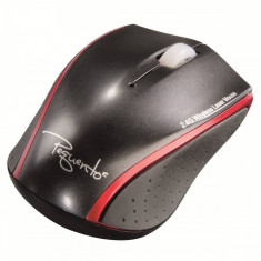 Mouse laser Hama Pequento wireless black red foto