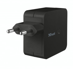 Incarcator Trust Wall Charger 19158 2x12 W USB Black foto