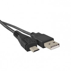Cablu Qoltec USB 2.0 Male/ Micro USB Male 1m black foto