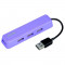 Hub USB Hama USB 2.0 4 porturi Purple