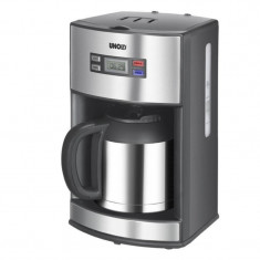 Cafetiera Unold U28465 1000W 1.2 Litri Negru/Argintiu foto