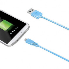 Cablu de date Celly USBMICROLB microUSB - USB albastru foto