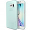 Husa Protectie Spate Ringke Slim Frost Green Mint plus folie protectie pentru Samsung Galaxy S6 Edge