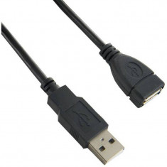 4World 05356 Cablu extensie USB 2.0 ferrite - retail 5m foto